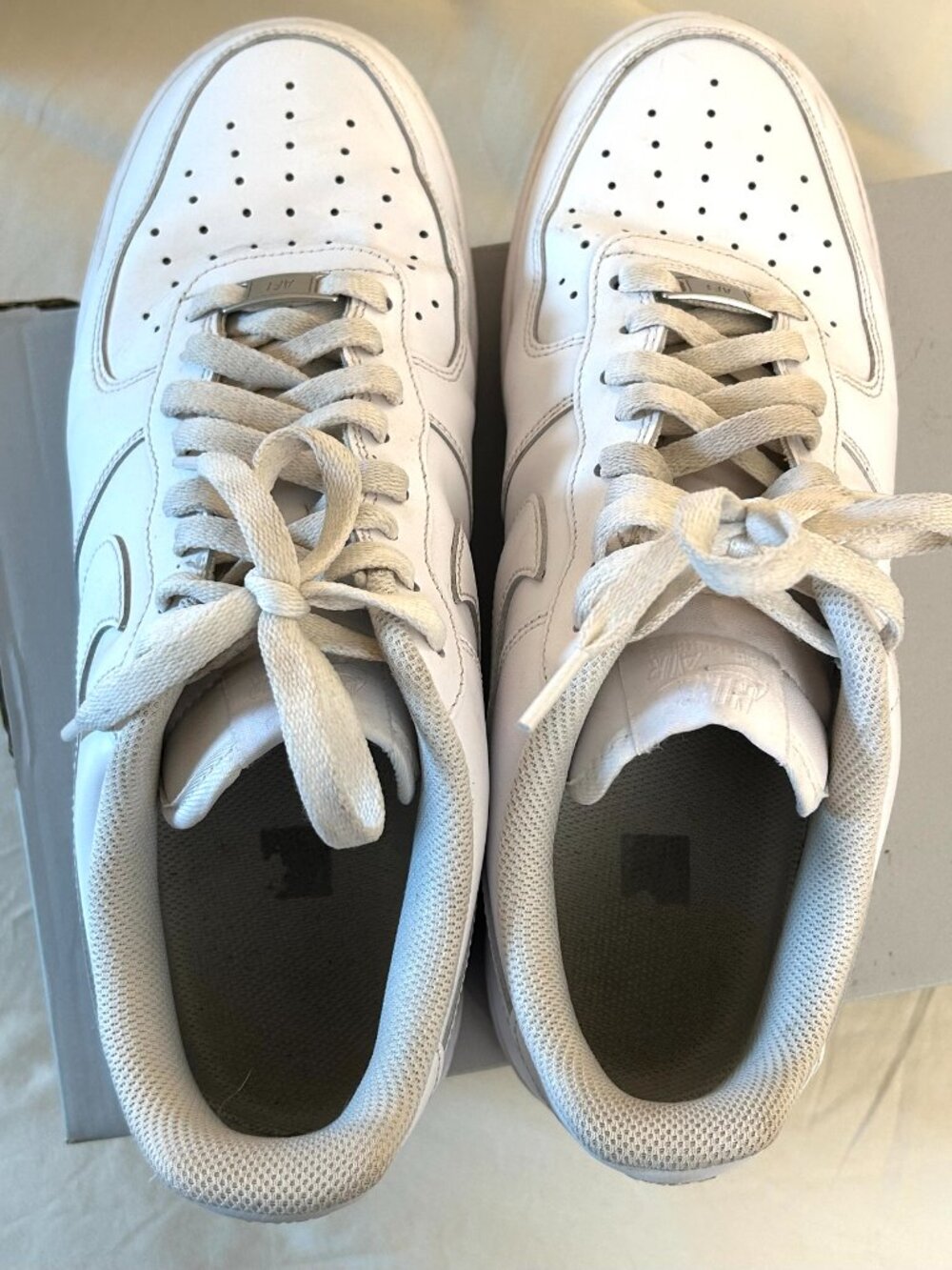 Nike Air Force Ones Used AF1 White - Picture 8 of 10